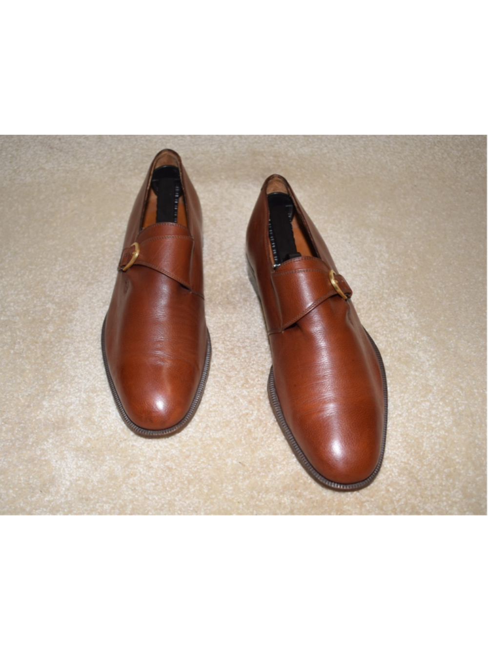 SALVATORE FERRAGAMO MONK STRAP LOAFERS 9 D $1495